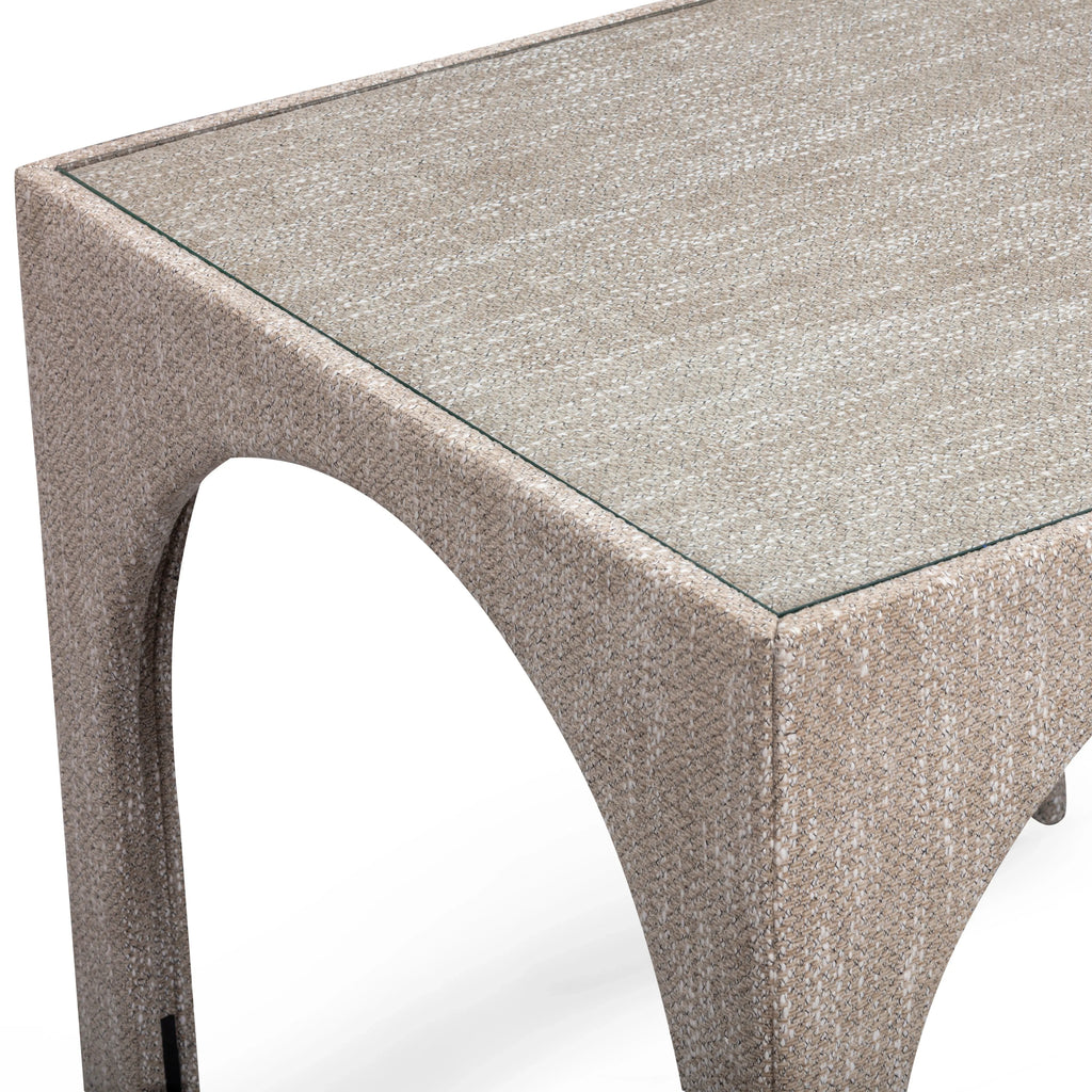 Tomlin Performance Chenille Game Table and Two Ottomans Set