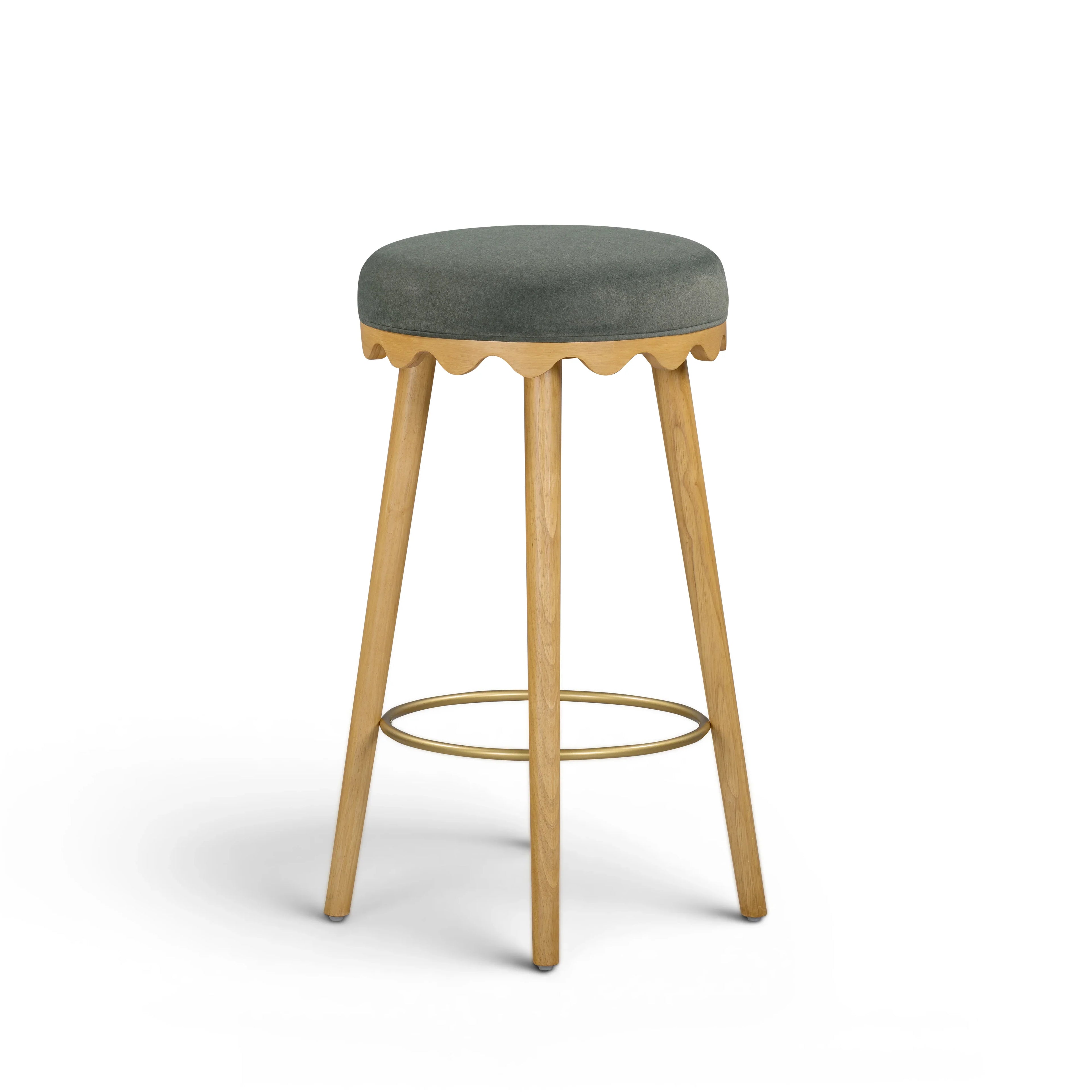 Oodle Performance Vegan Mohair Stool