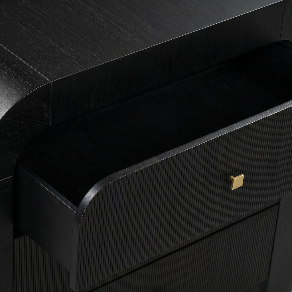 Hump 38" Arched 3-Drawer Bedside Chest