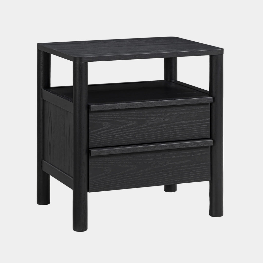 Tyra 22" Black Ash Nightstand