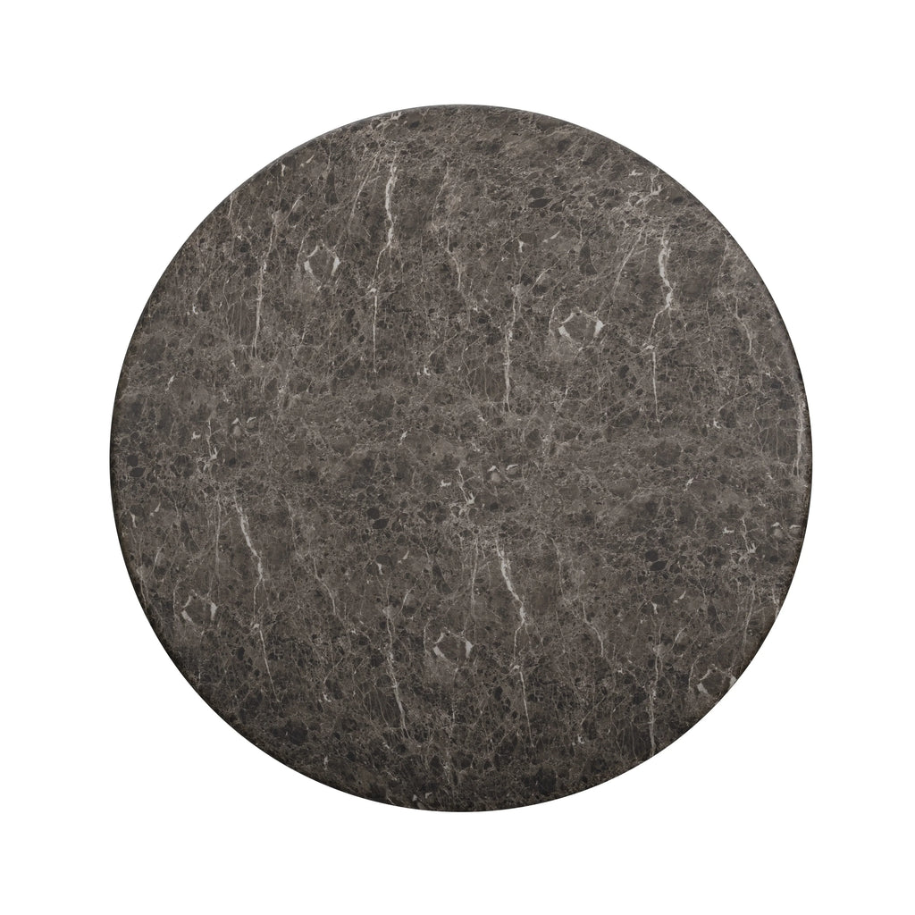 Cynthia 54" Faux Travertine Indoor/Outdoor Concrete Round Dining Table