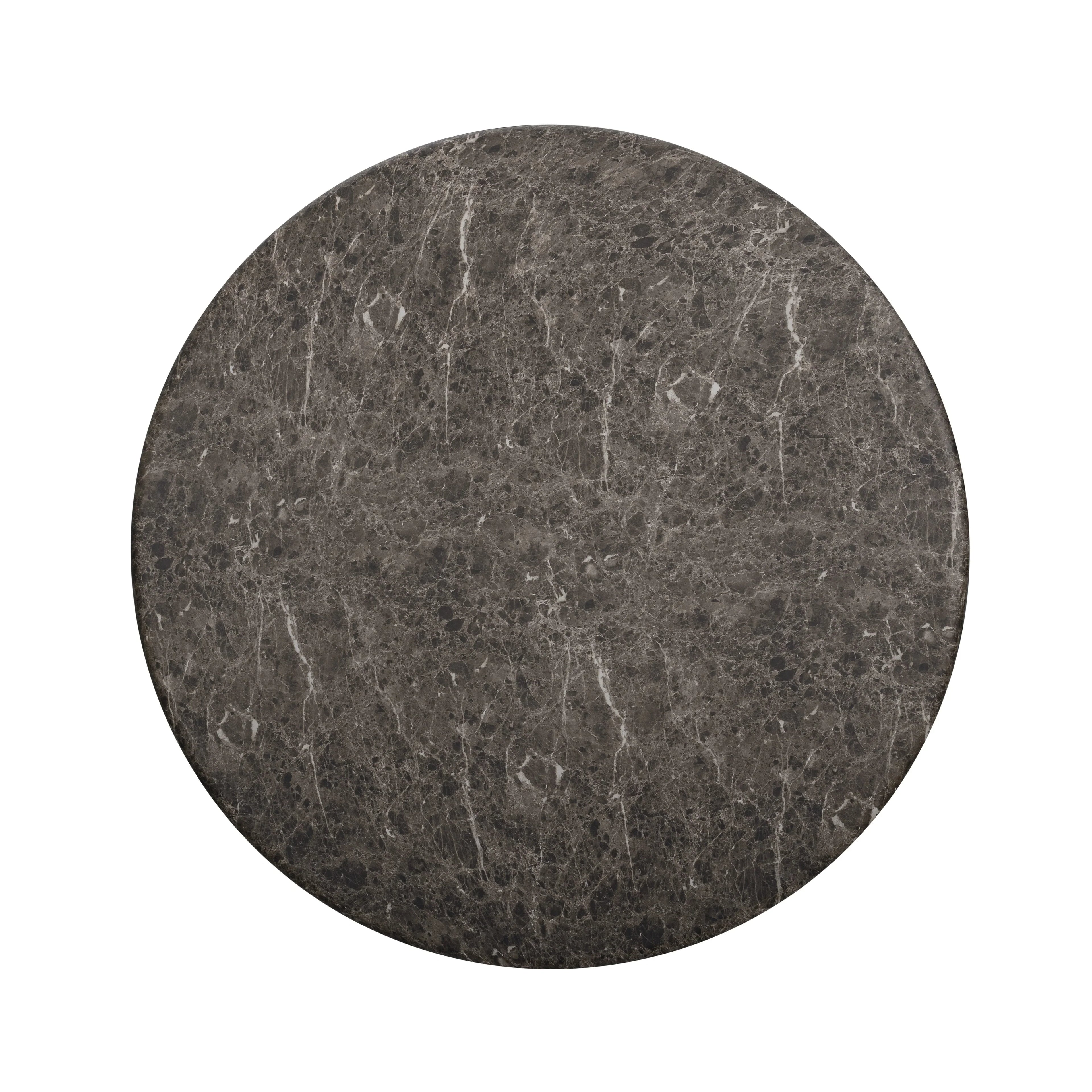 Cynthia 54" Faux Travertine Indoor/Outdoor Concrete Round Dining Table