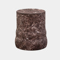 Cilla Red Faux Levanto Marble Indoor/Outdoor Concrete Side Table
