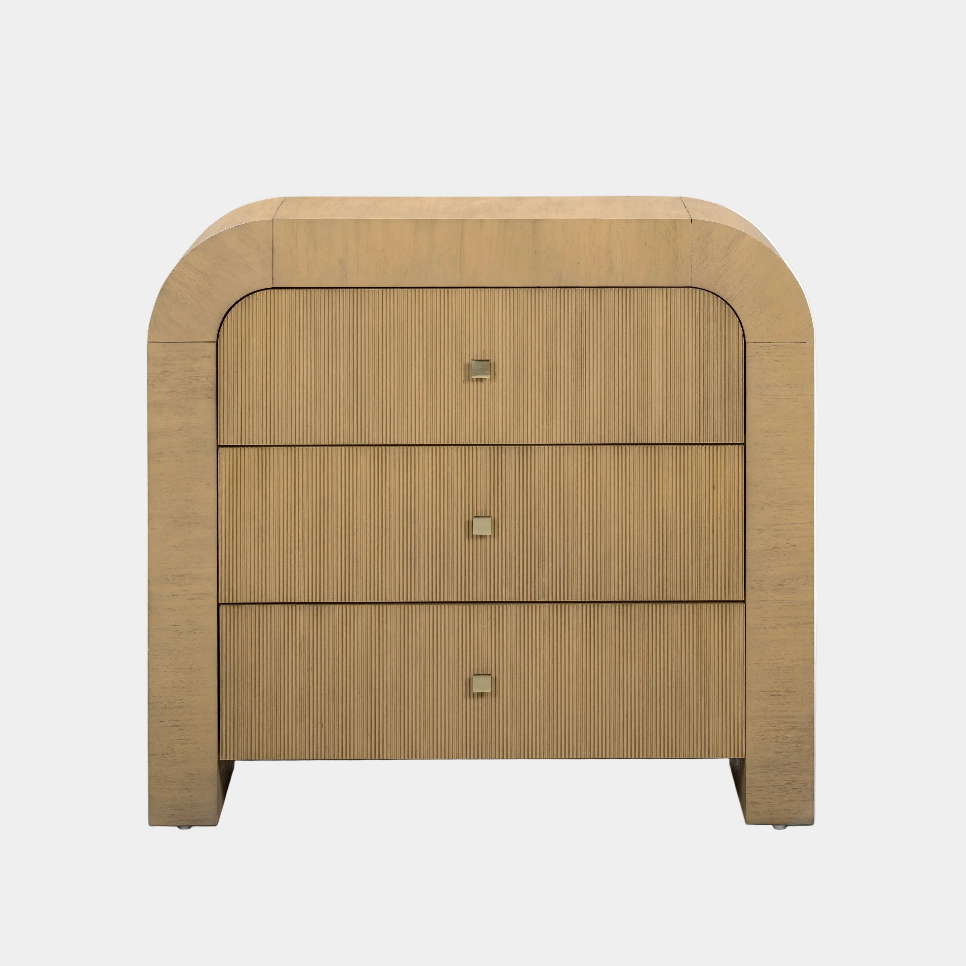 Hump 38" Arched 3-Drawer Bedside Chest