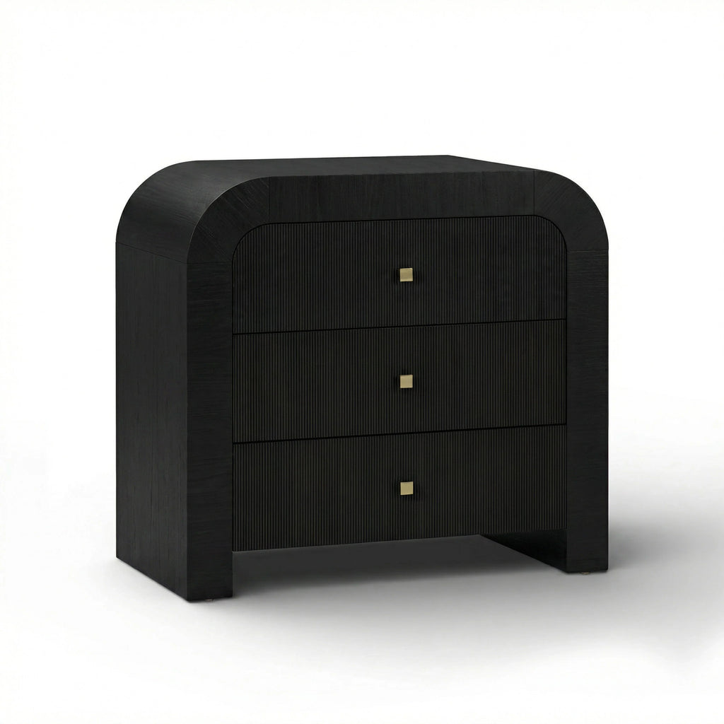 Hump 38" Arched 3-Drawer Bedside Chest