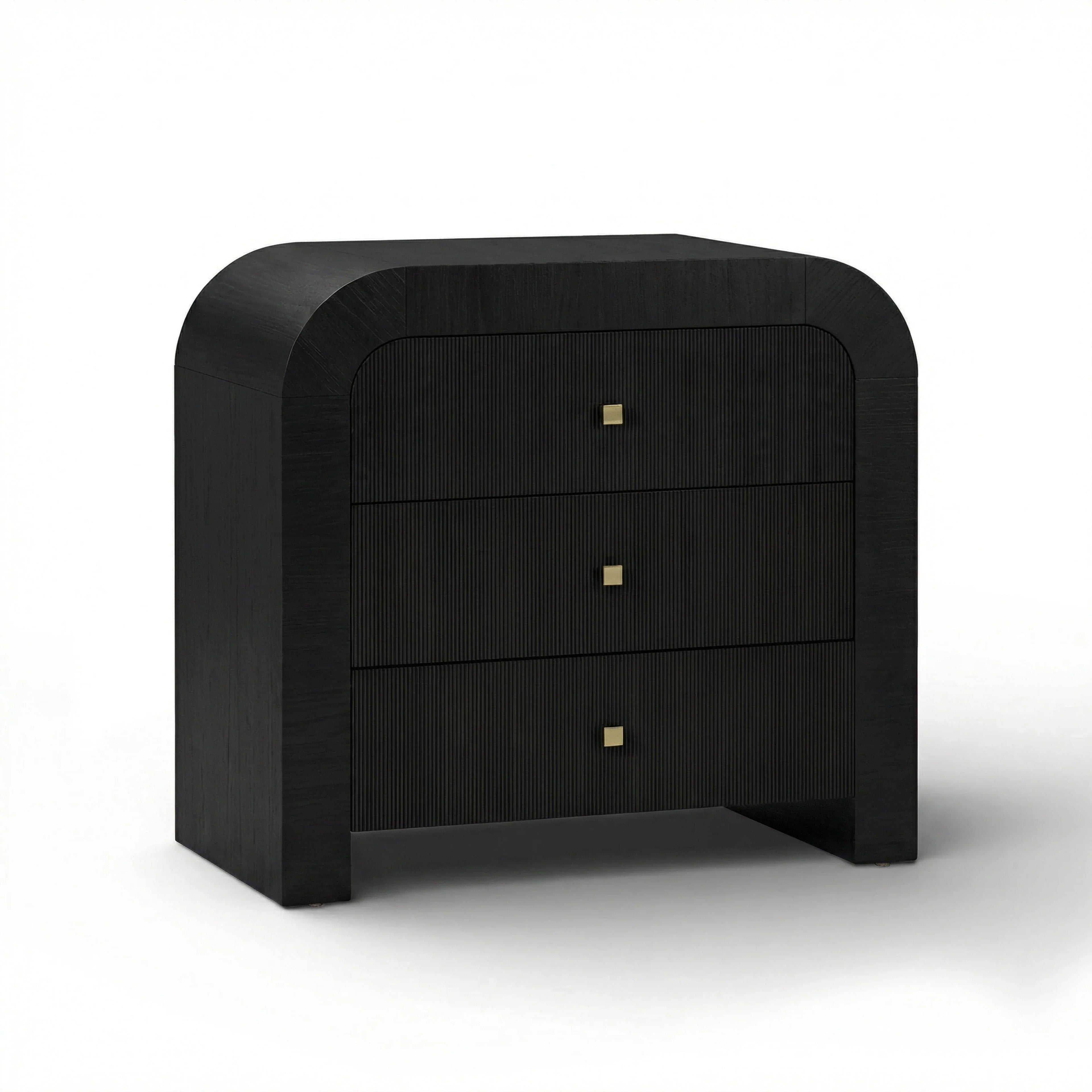 Hump 38" Arched 3-Drawer Bedside Chest