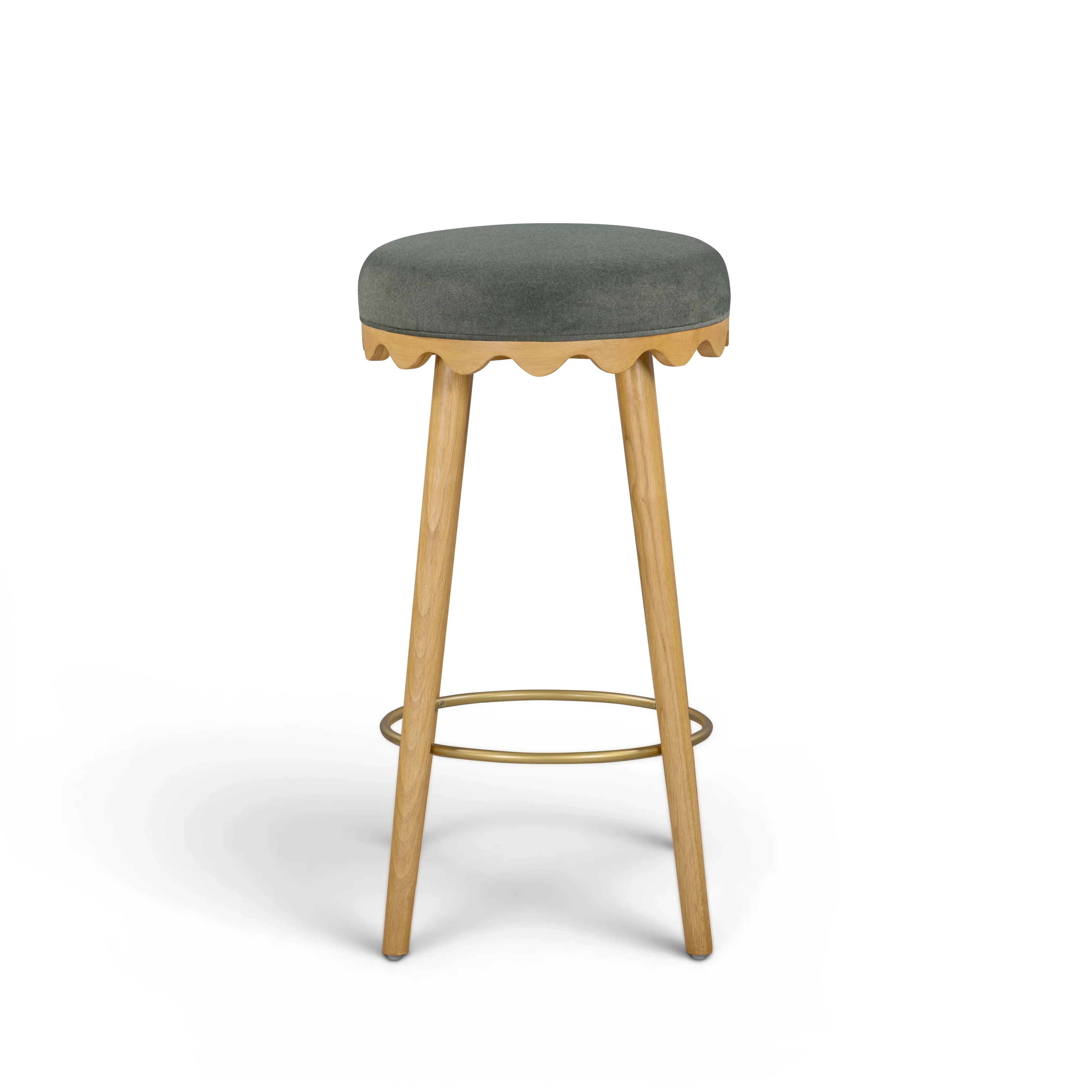 Oodle Performance Vegan Mohair Stool