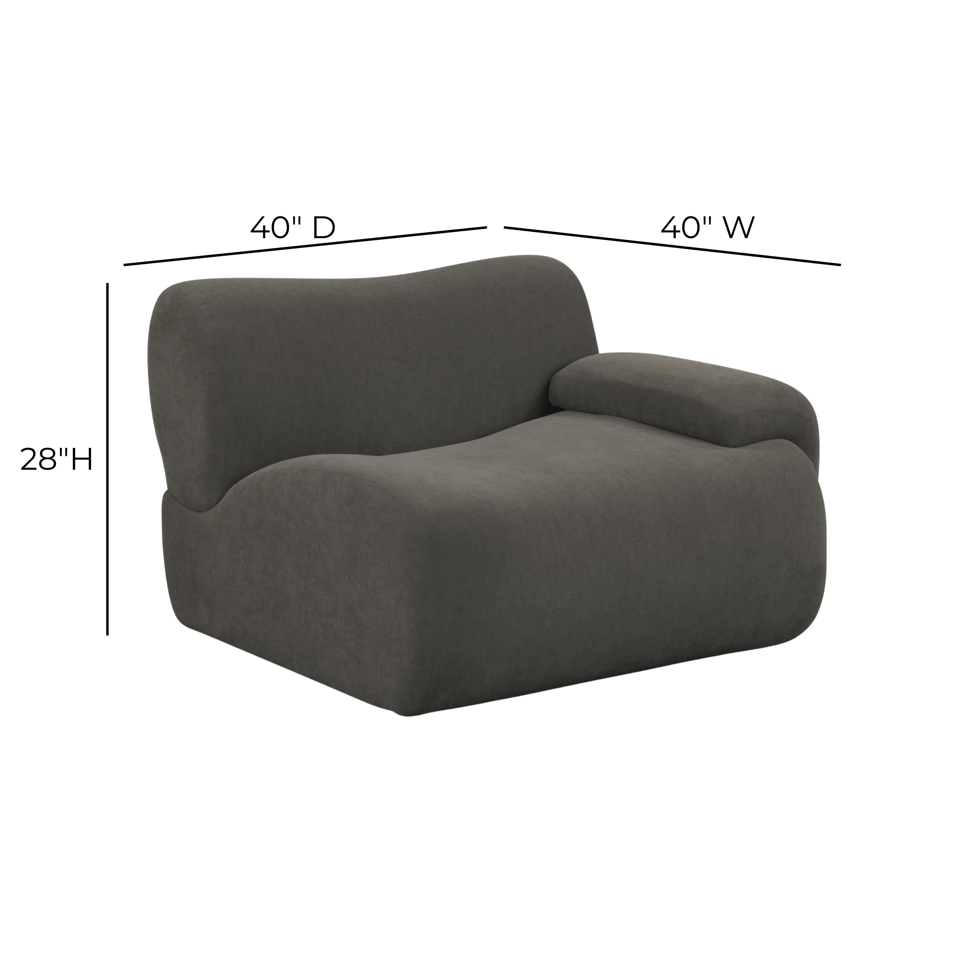 Zenith Contract-Grade Upcycled Fabric Corner Chair