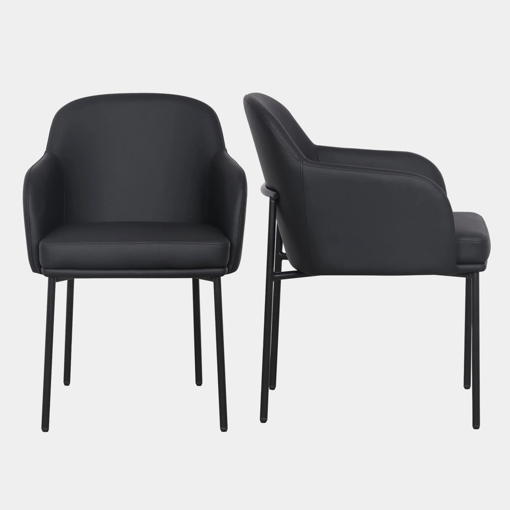 Sydney Performance Vegan Leather Armchair - Set of 2