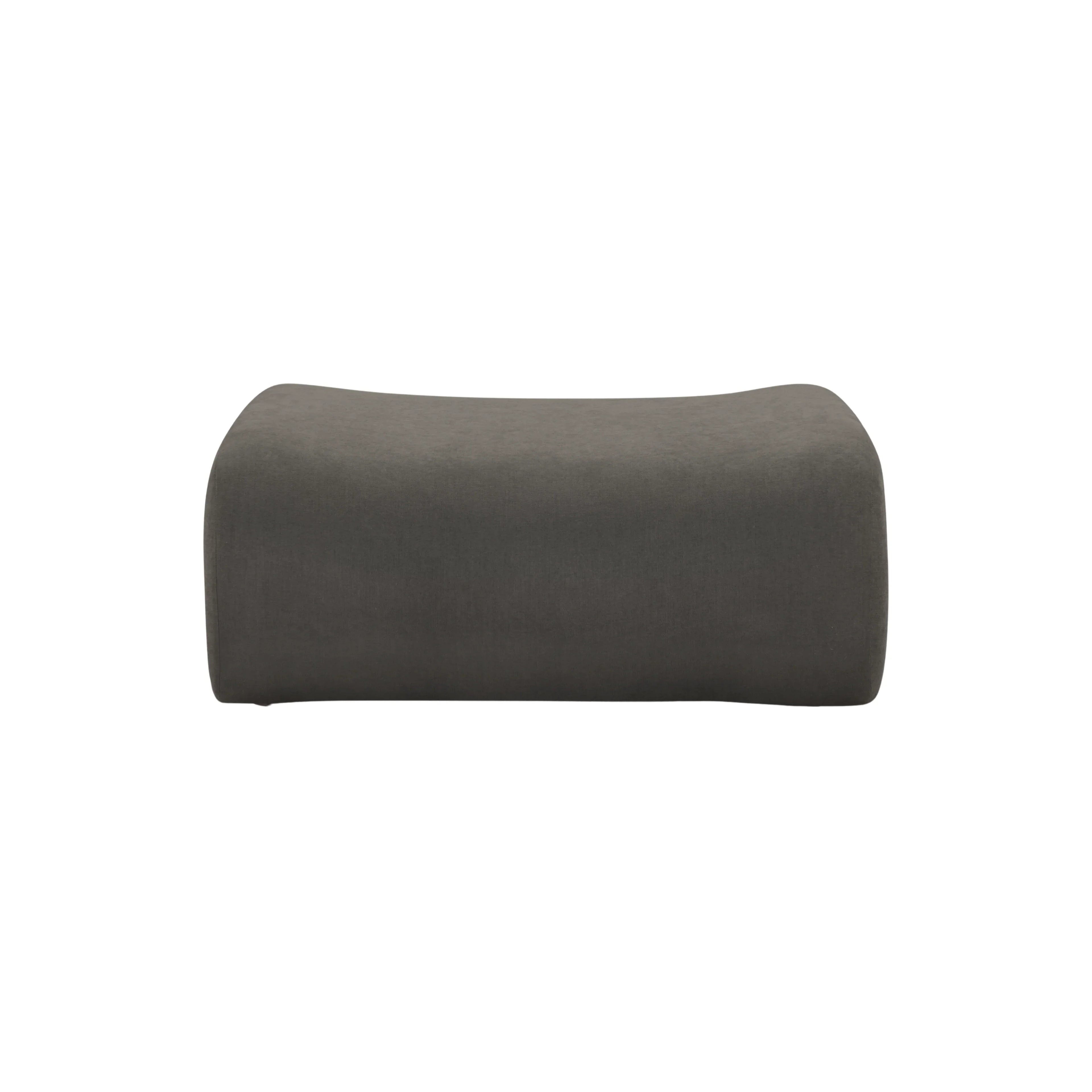 Zenith Contract-Grade Upcycled Fabric Ottoman
