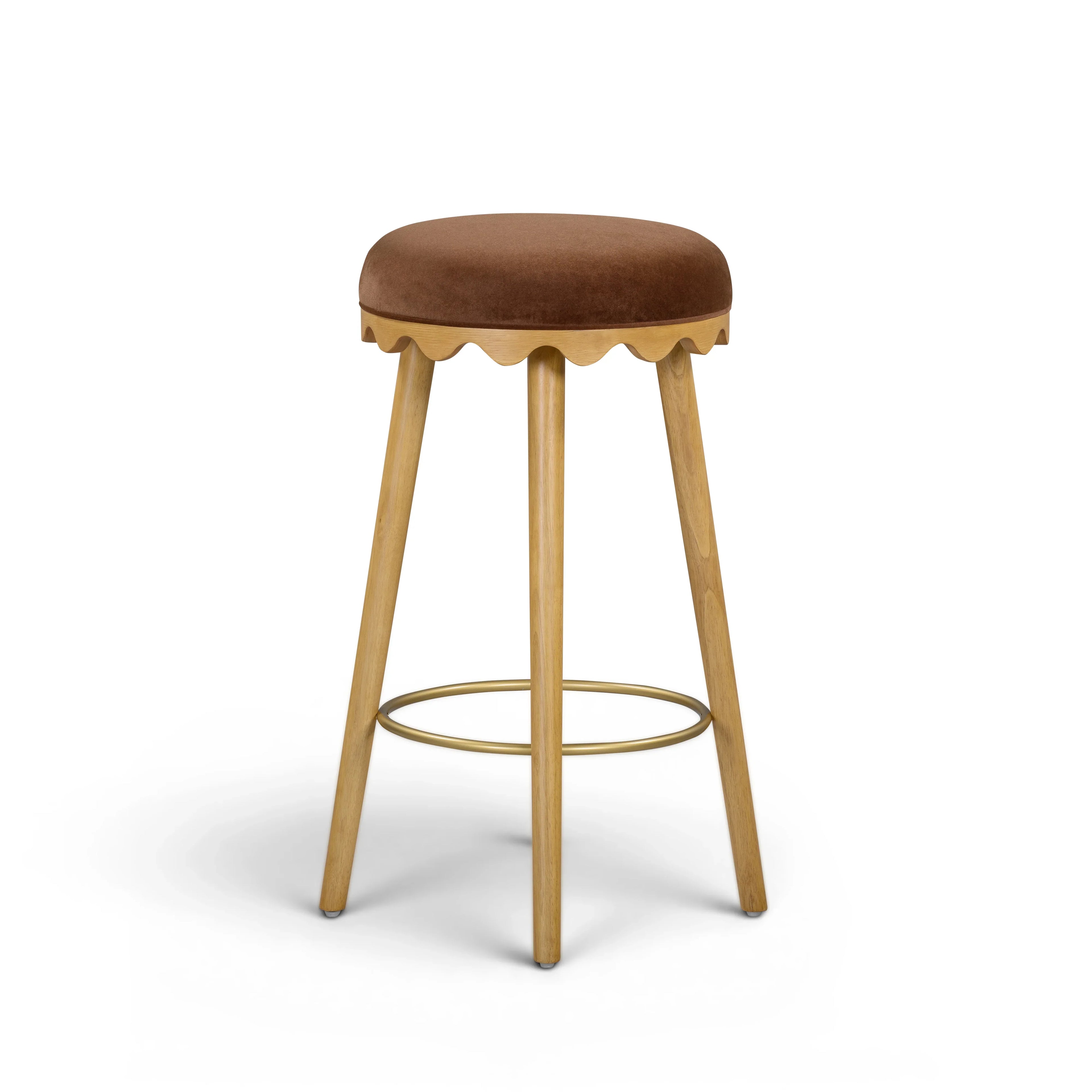 Oodle Performance Vegan Mohair Stool