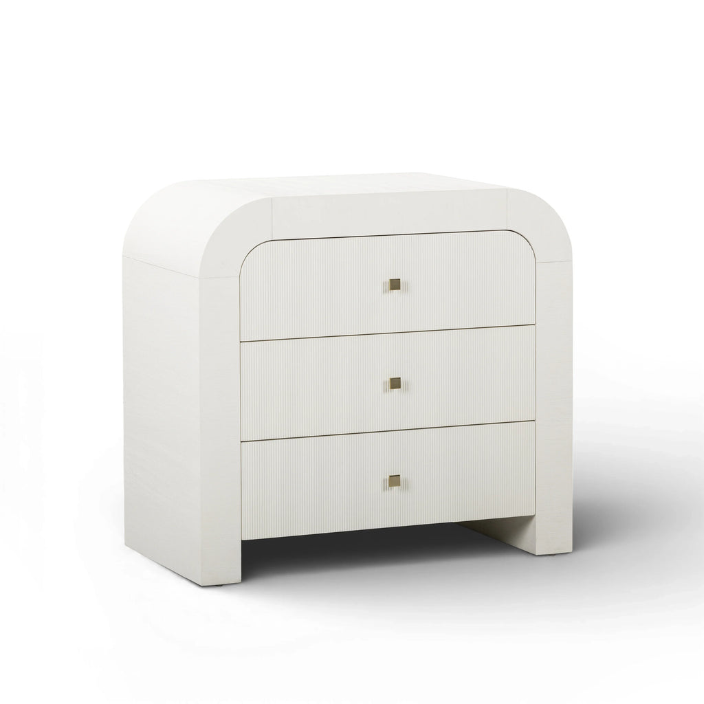 Hump 38" Arched 3-Drawer Bedside Chest