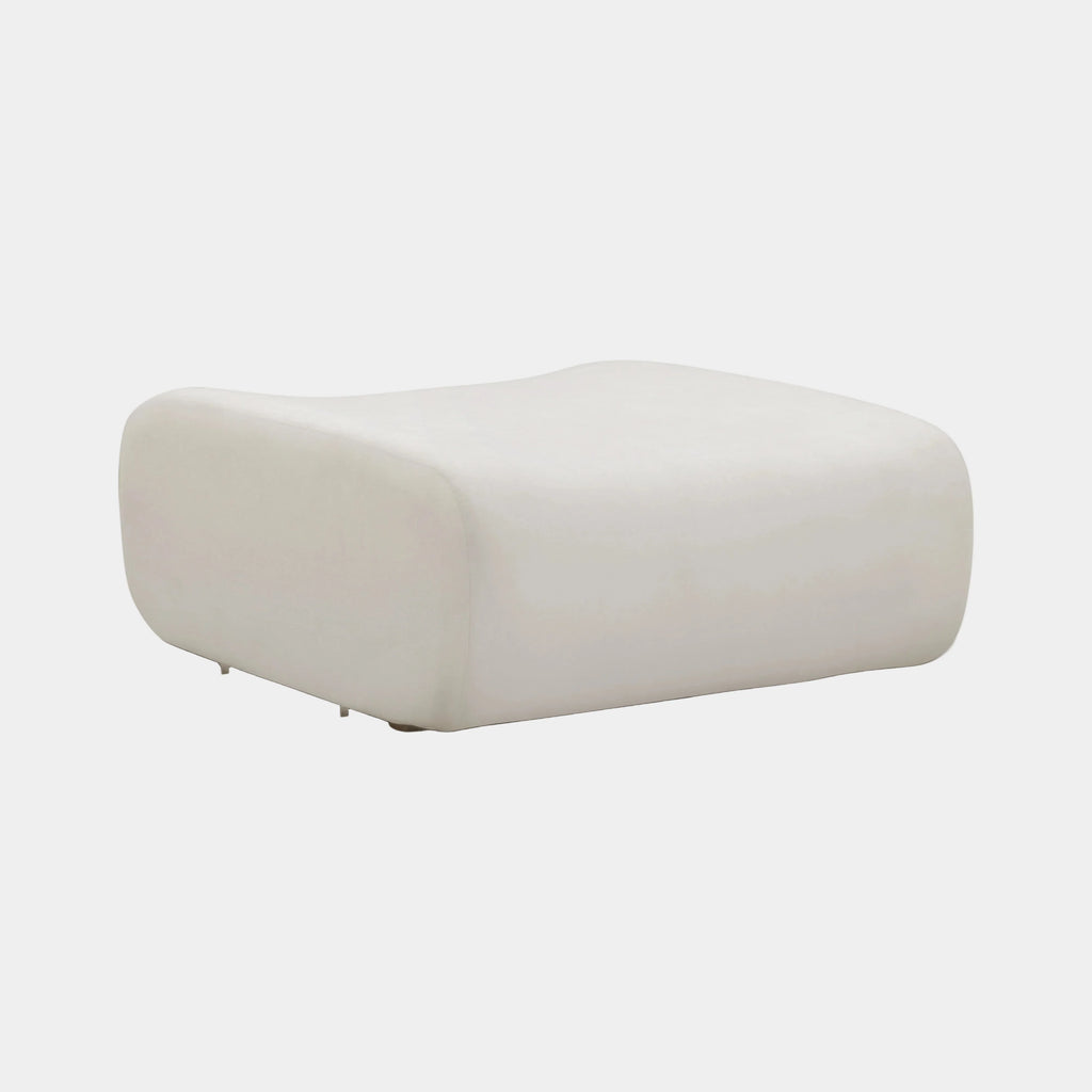 Zenith Contract-Grade Upcycled Fabric Ottoman