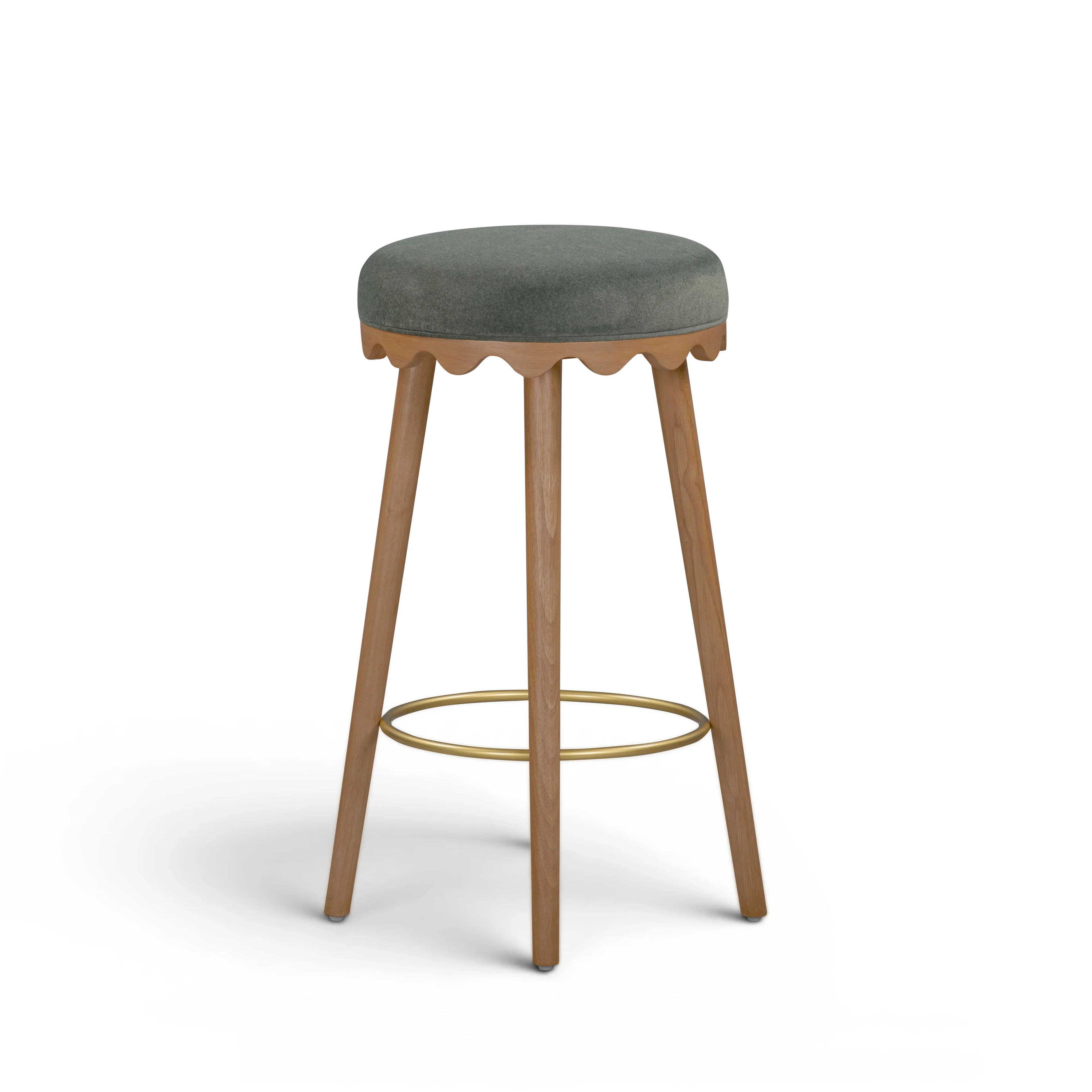 Oodle Performance Vegan Mohair Stool