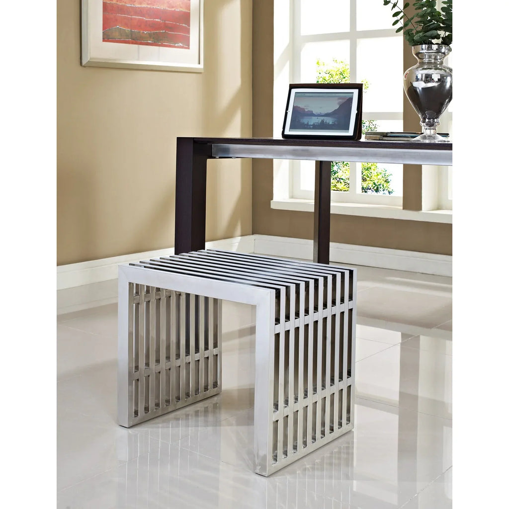 Gridiron Stainless Steel Bench (polished)