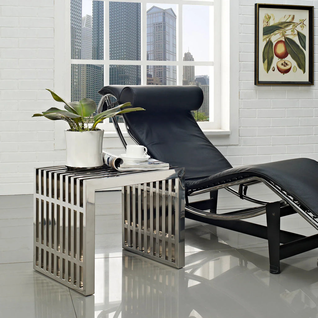 Gridiron Stainless Steel Bench (polished)