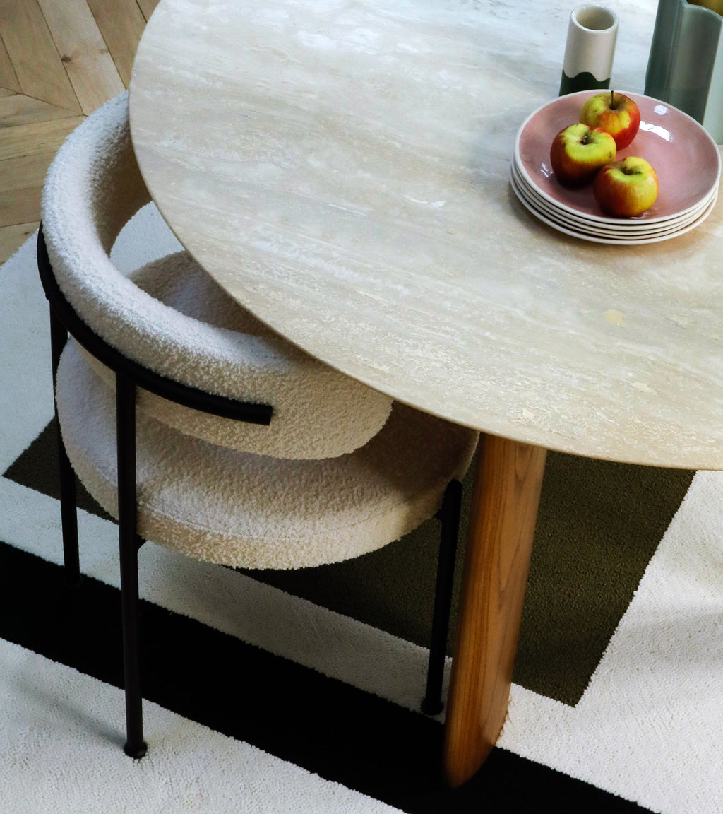 Libera Inesse Boucle Ivory Counter Stool