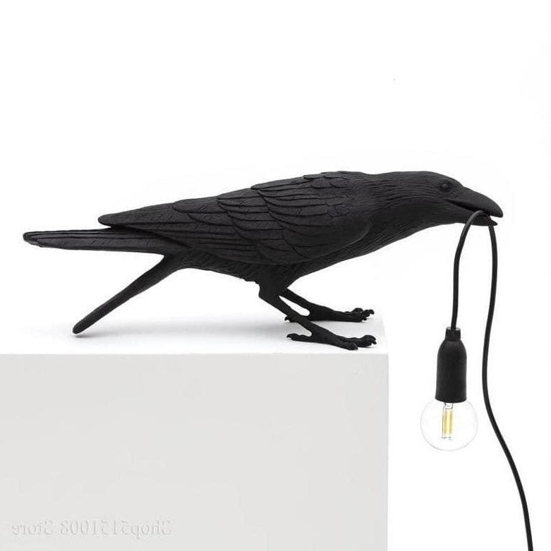 Bird Lamp Black